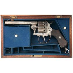Cased F. Primavesi Marked Twelve-Shot Pinfire Revolver