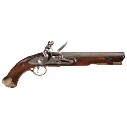 British Henry Nock Sea Service Flintlock Pistol