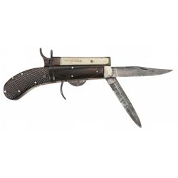 Scarce Unwin & Rodgers Patent Knife Pistol