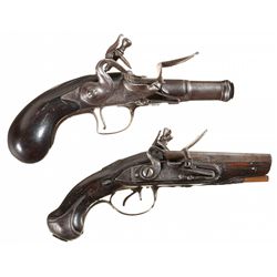 Collector's Lot of Two Flintlock Pocket Pistols