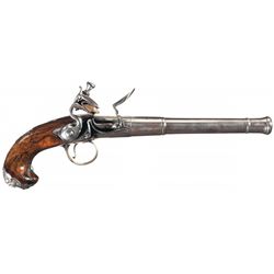 Unmarked English Queen Anne Flintlock Pistol