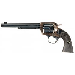 Outstanding Colt Bisley Model Single Action Army Revolver with Factory Letter