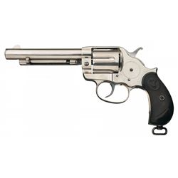 Excellent and Scarce Acid Etched Panel Colt Model 1878 DA Frontier Six-Shooter Revolver