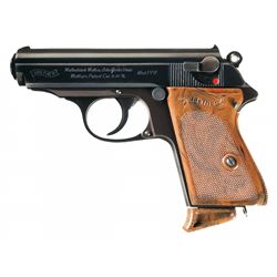 Early Pre-War Walther Commercial PPK Semi-Automatic Pistol in Rare "6.35mm" Caliber