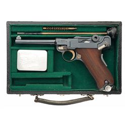 Extraordinary Early Production Mauser Banner Model 1906/34 Swiss Commercial Luger with the "Cross In