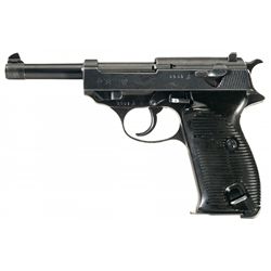 World War II Mauser "byf/43" Code P38 Semi-Automatic Pistol with 1943 Dated Holster