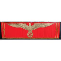 Large and Impressive Nazi Party Banner Attributed to the 1934 Nuremberg Rally the Rally of the Will