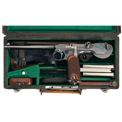 Excellent, Scarce Documented Early DWM Model 1893 Borchardt Cased Pistol Rig Complete with Four Matc