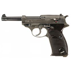 World War II Mauser Dual Tone "SVW/45" Code P38 Semi-Automatic Pistol with 1945 Dated Holster