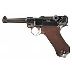 Exceptionally Rare Early 1934 Mauser Banner Swiss Contract Luger Pistol