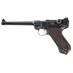 Extraordinary Model 1908 DWM Imperial German Navy Semi-Automatic Luger Rig with Unique L.Z.A. Marked