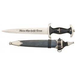 Boker Production Nazi SS-Man's Dagger with Sheath and Scarce Vertical Hanger