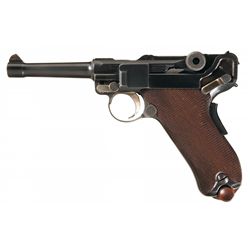 Excellent DWM Model 1906 American Eagle Luger Pistol Chambered in Scarce 9m/m Caliber