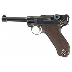 DWM Model 1908 Military Luger Pistol with Unit Markings and Holster