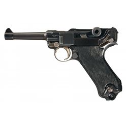 Exceptionally Rare and Excellent Post-War Krieghoff Luger Pistol