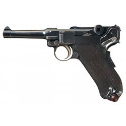DWM Model 1902 Commercial Fat Barrel Luger Pistol