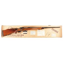 Weatherby FN Mauser Supreme Deluxe Bolt Action Rifle in 300 WBY Magnum with Factory Letter and Box