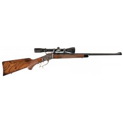 Beautiful Custom Made Winchester 1885 Single Shot Varmint Rifle with Burris Scope
