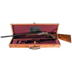 L.C. Smith Grade 2 Side by Side 20 Gauge Shotgun with Hunter One Trigger and Case
