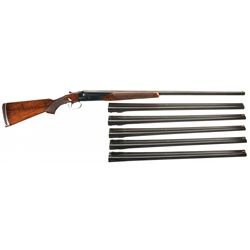 Documented Factory Custom Gold Inlaid Two Barrel Set Winchester Model 21 Duck Side by Side Shotgun w