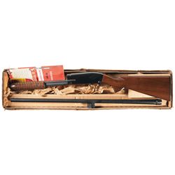 Exceptional Winchester Model 12 Featherweight Slide Action Shotgun with Original Box