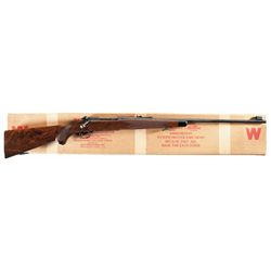 Excellent Pre-64 Winchester Super Grade Model 70 Bolt Action Rifle in 300 H&H Magnum Caliber with Fa