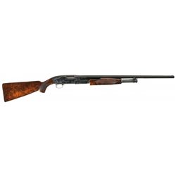 Exceptional Nick Kusmit Signed and Engraved 20 Gauge Winchester Model 12 Pigeon Grade Slide Action S