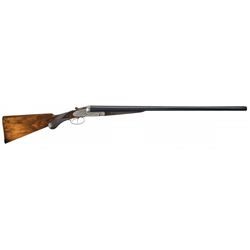 Engraved Boss & Co. Double Barrel Hammerless Sidelock Pigeon Shotgun