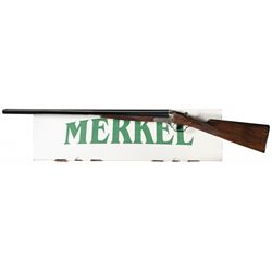 Signed Master Engraved Merkel Model 147E Double Barrel Shotgun with Box