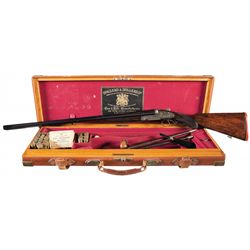 Exceptional Engraved Holland & Holland Royal Hammerless Ejector Paradox Double Barrel Shotgun with C