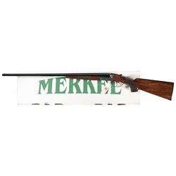 Engraved Merkel Gebruder Model 47E Side by Side Double Barrel 28 Gauge Shotgun with Factory Box