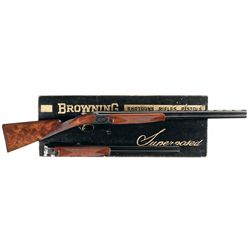 Desirable Belgian Browning Superposed Super Centennial Continental Shotgun/Rifle Set with Original B