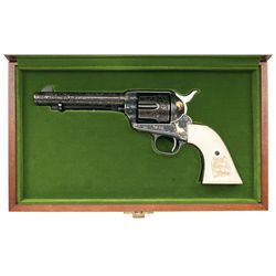 Paul Jaeger Inc. Signed Engraved and Gold Inlaid Pre-World War II Colt Single Action Army Revolver w