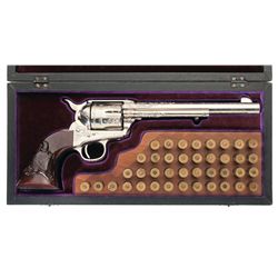 Cased Documented Master Engraver Denise Thirion Engraved Colt Second Generation Single Action Army R