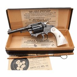 Magnificent Documented Pennsylvania State Police Shipped Factory Engraved and Inscribed Pre-War Colt
