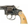 Image 2 : Signed Engraved and Gold Inlaid Colt Police Positive Target 22 WRF Double Action Revolver with Ivory