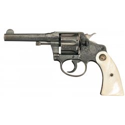 Documented Albert Foster Jr Shipped Rare Factory Engraved Presentation Inscribed Colt Police Positiv