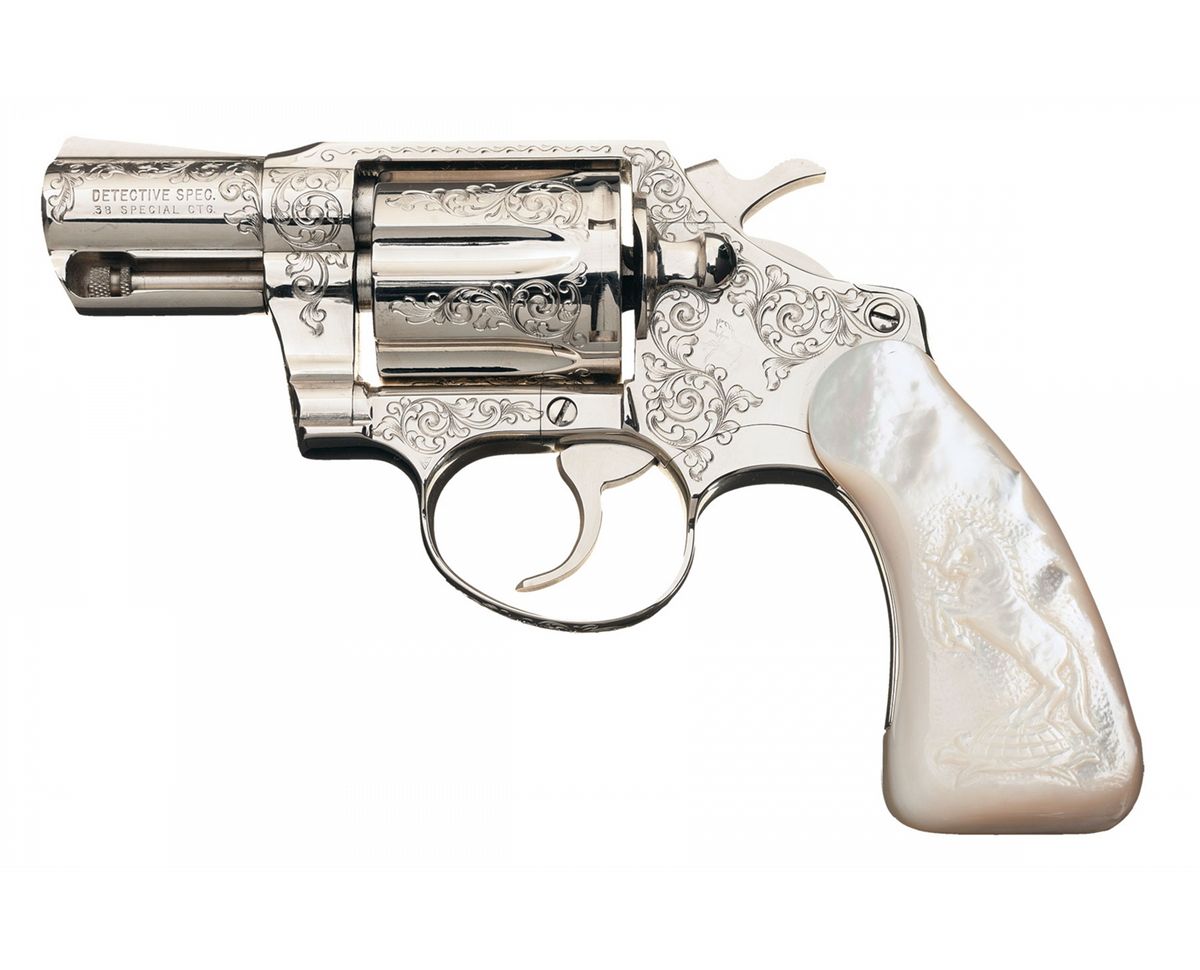 Factory Engraved Colt Detective Special Double Action Revolver with