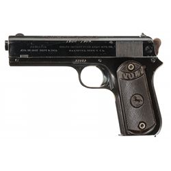 Inscribed Colt Model 1903 Pocket Hammer Semi-Automatic Pistol