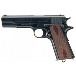Magnificent Early U.S. Navy Marked Colt Model 1911 Semi-Automatic Pistol with 1912 Dated Swivel Hols