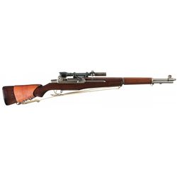 Outstanding World War II M1C Garand Sniper Rifle Complete with Matching Scope Base, G&H Scope Mount,