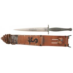 Exceptional Scarce World War II United States Marine Corps Raider Stiletto with Sheath
