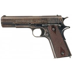 World War I U.S. Model 1911 Semi-Automatic Pistol with Magazine Pouch