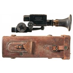 Warner & Swasey Model 1913 Telescopic Musket Sight with Leather Case
