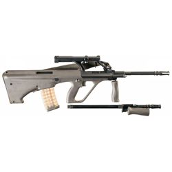 Steyr AUG/SA Semi-Automatic Rifle with Integral Scope, Extra Magazines, Trigger Assembly and Barrel