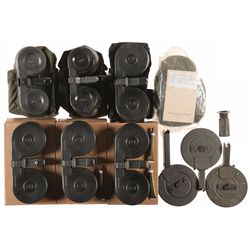 Ten Drum Magazines, Including Complete Beta C-Mag Kits