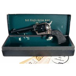 Exceptional First Year Production Colt Second Generation Single Action Army Revolver with Black Box