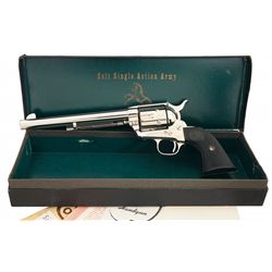 Desirable Colt Second Generation Single Action Army Revolver with Original Black Box