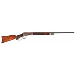 Rare Documented Special Order Factory Engraved Gold Inlaid Winchester Model 1894 Fancy Takedown Rifl