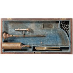 Case For a Brevete Colt Texas Paterson Style Revolver with Accessories